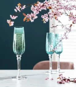 Habitat Japonica Set Of 4 Prosecco Glasses -Habitat 9196094 R Z001C