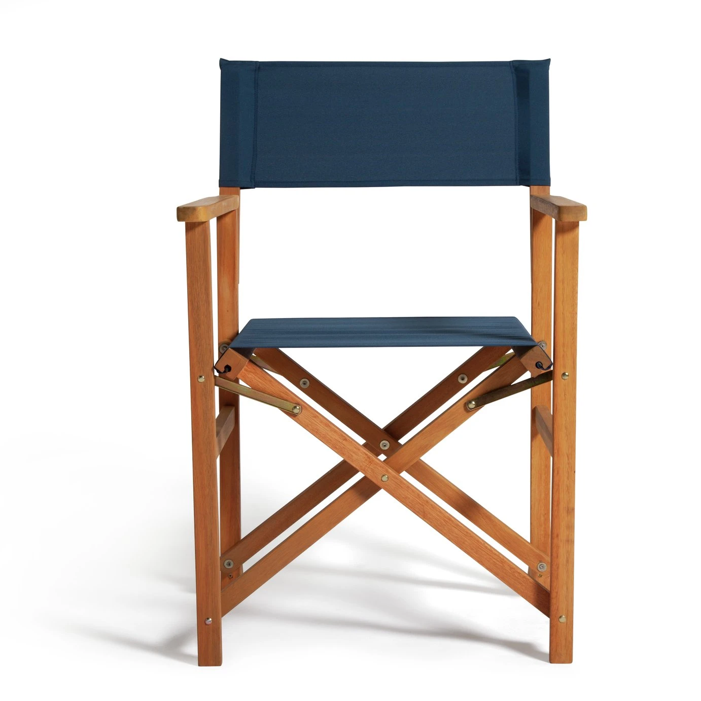 Habitat Folding Wooden Director Chair - Blue 7 Habitat Folding Wooden Director Chair - Blue - Image 5