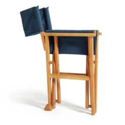 Habitat Folding Wooden Director Chair - Blue 17 Habitat Folding Wooden Director Chair - Blue -Habitat 9196630 R Z006A