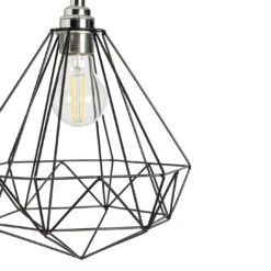 Habitat Kanso Wire Pendant Shade - Black 12 Habitat Kanso Wire Pendant Shade - Black -Habitat 9199462 R Z003A