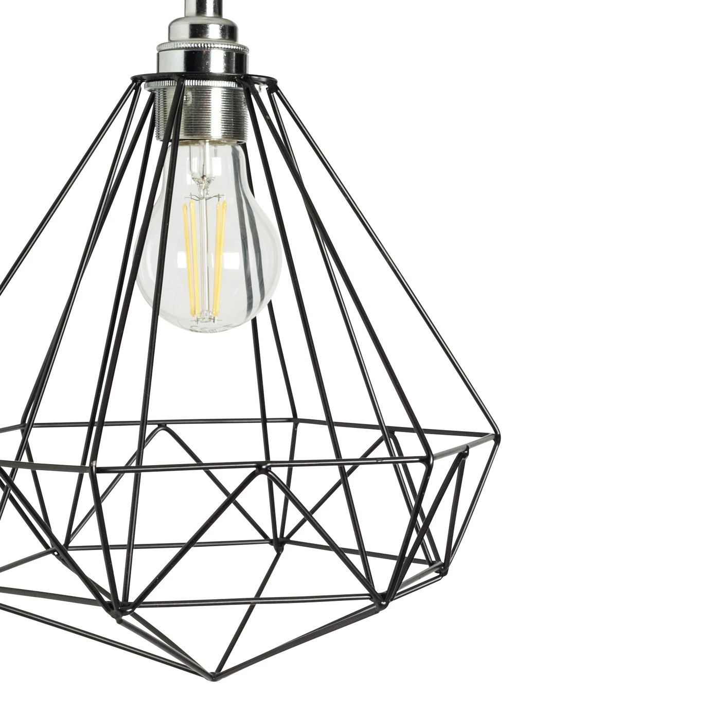 Habitat Kanso Wire Pendant Shade - Black 6 Habitat Kanso Wire Pendant Shade - Black - Image 4