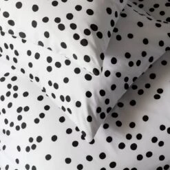 Habitat Cotton Dot Penny White & Black Bedding Set - Single -Habitat 9199747 R Z003A