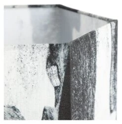 Habitat Whiteleaf Printed Column Floor Lamp - Black & White -Habitat 9201910 R Z002A