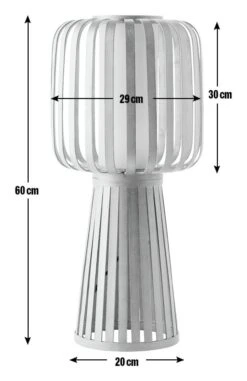 Habitat Achille Bamboo Table Lamp - Natural & White 12 Habitat Achille Bamboo Table Lamp - Natural & White -Habitat 9202256 R E001