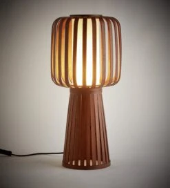 Habitat Achille Bamboo Table Lamp - Walnut & White 16 Habitat Achille Bamboo Table Lamp - Walnut & White -Habitat 9202414 R Z002C