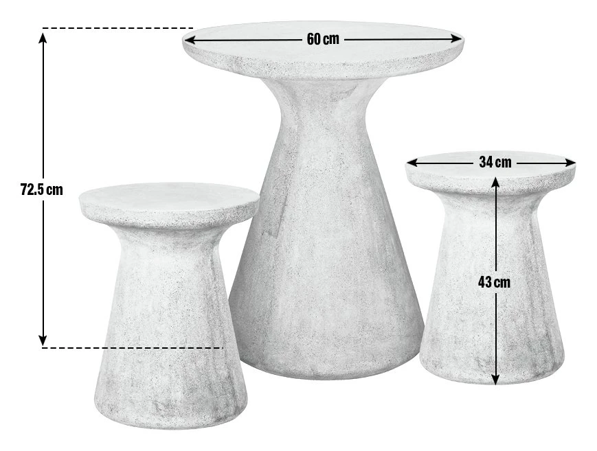 Habitat Milton 2 Seater Fibrestone Garden Bistro Set - Grey 5 Habitat Milton 2 Seater Fibrestone Garden Bistro Set - Grey - Image 3