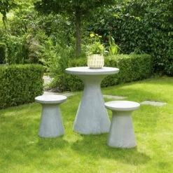 Habitat Milton 2 Seater Fibrestone Garden Bistro Set - Grey 9 Habitat Milton 2 Seater Fibrestone Garden Bistro Set - Grey -Habitat 9208030 R Z001C