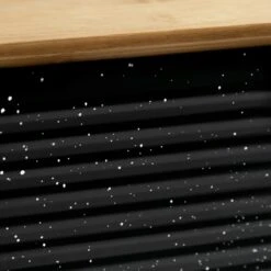 Habitat Set Of 5 Speckle Bamboo Storage - Black -Habitat 9208212 R Z004A