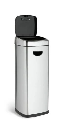 Habitat 30 Litre Square Touch Top Bin - Silver 9 Habitat 30 Litre Square Touch Top Bin - Silver -Habitat 9212569 R Z002A