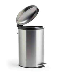 Habitat 12 Litre Domed Pedal Bin - Silver 9 Habitat 12 Litre Domed Pedal Bin - Silver -Habitat 9212703 R Z002A