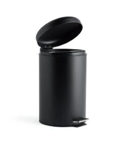 Habitat 12 Litre Domed Pedal Bin - Black -Habitat 9212772 R Z002A