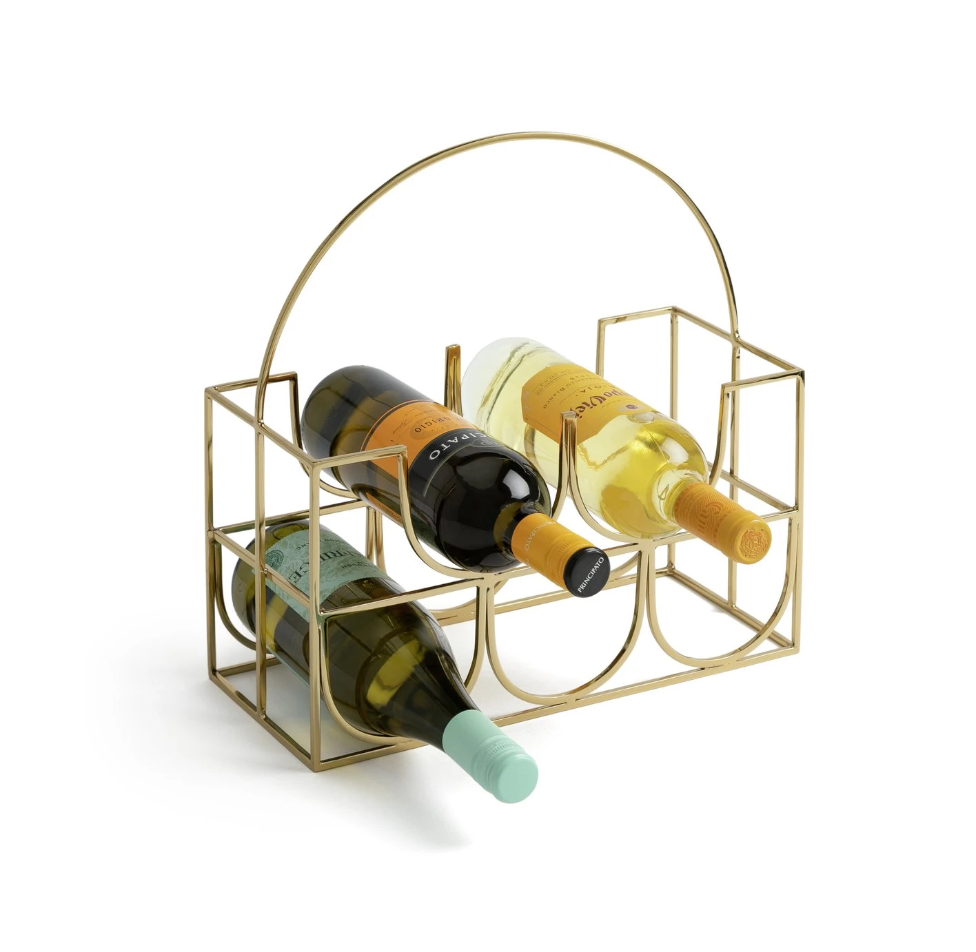 Habitat Japonica 5 Bottle Stainless Steel Wine Rack 6 Habitat Japonica 5 Bottle Stainless Steel Wine Rack - Image 4
