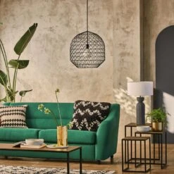 Habitat Moore Ceiling Light - Black -Habitat 9312926 R Z004C