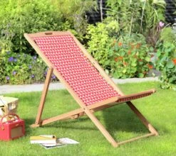 Habitat Folding Wooden Garden Deck Chair - White 12 Habitat Folding Wooden Garden Deck Chair - White -Habitat 9338443 R Z001C