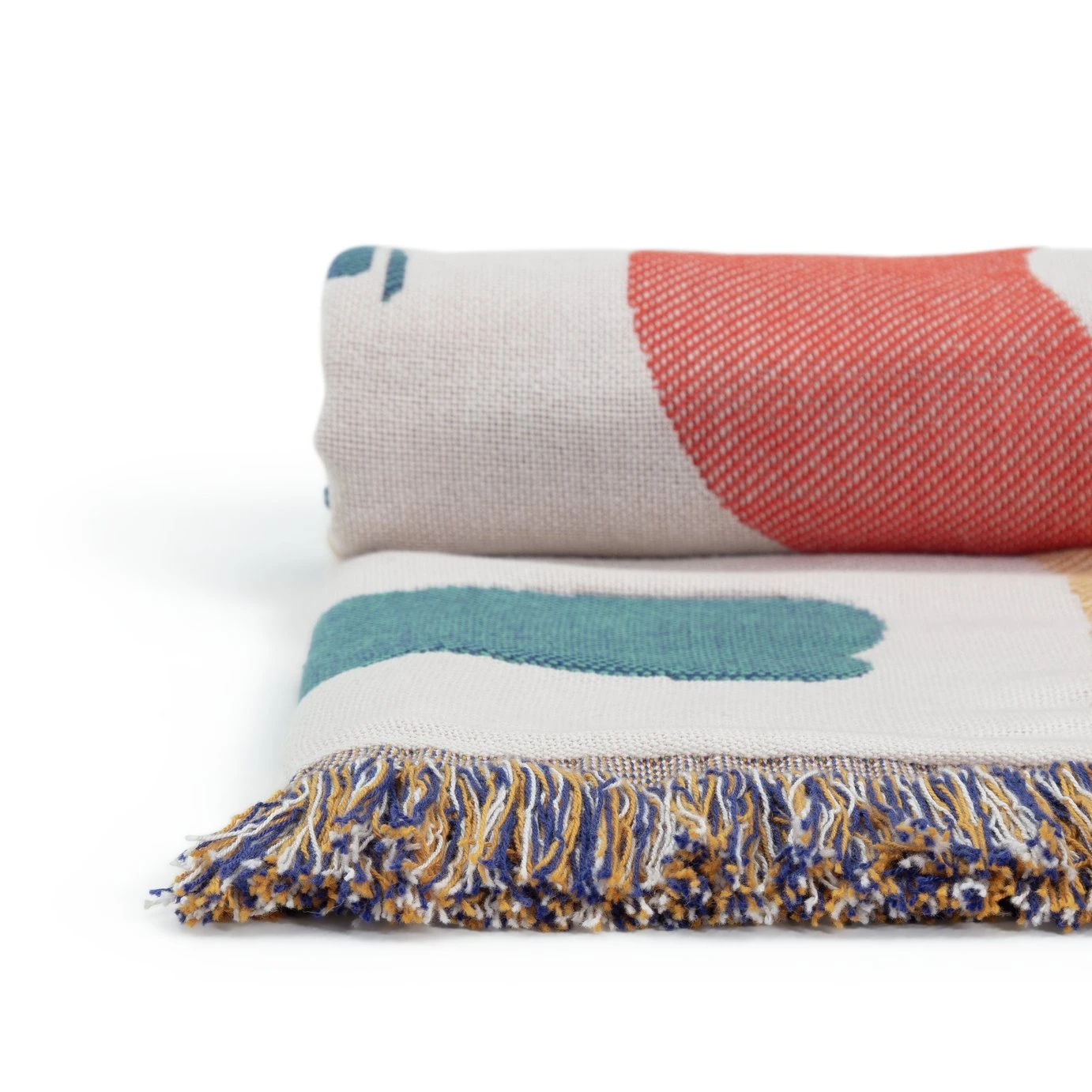 Habitat Studio Squiggle Cotton Throw - Multicoloured 5 Habitat Studio Squiggle Cotton Throw - Multicoloured - Image 3