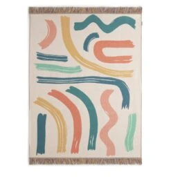 Habitat Studio Squiggle Cotton Throw - Multicoloured 12 Habitat Studio Squiggle Cotton Throw - Multicoloured -Habitat 9340541 R Z004A