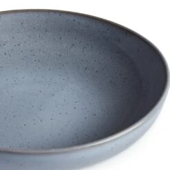 Habitat Evora 4 Piece Stoneware Pasta Bowls - Blue 11 Habitat Evora 4 Piece Stoneware Pasta Bowls - Blue -Habitat 9358650 R Z005A