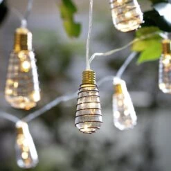 Habitat 10 Warm White Wire Wrap Bulb Solar String Lights -Habitat 9359075 R Z003C