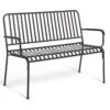 Habitat Indu 2 Seater Metal Bench - Black -Habitat 9380116 R Z001A