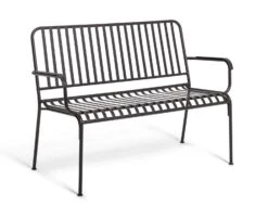 Habitat Indu 2 Seater Metal Bench - Black