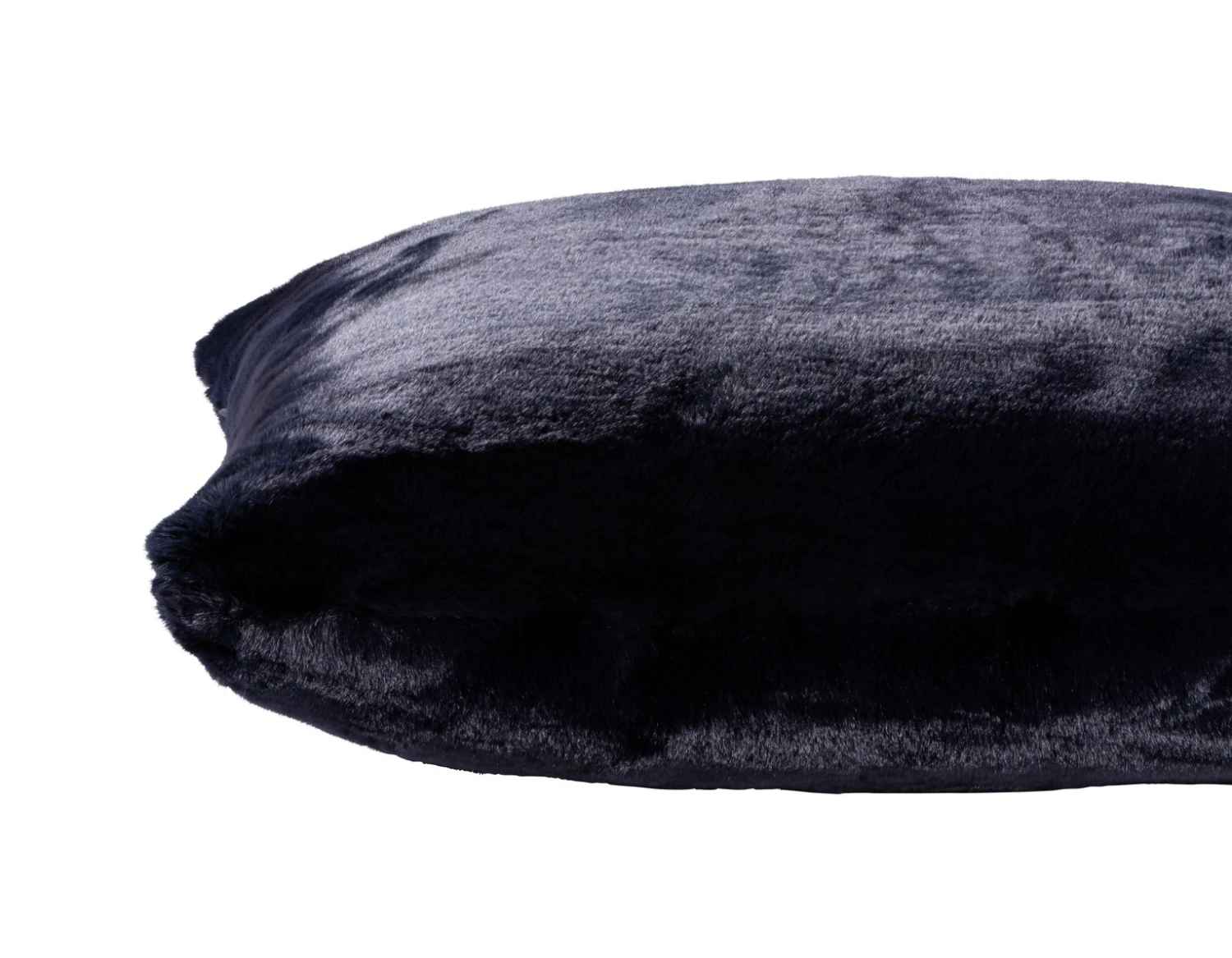 Habitat Plain Faux Fur Cushion - Navy - 43x43cm 6 Habitat Plain Faux Fur Cushion - Navy - 43x43cm - Image 4