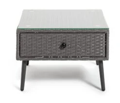 Habitat 5 Seater Rattan Effect Garden Corner Sofa Set - Grey -Habitat 9397673 R Z002A