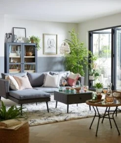 Habitat 5 Seater Rattan Effect Garden Corner Sofa Set - Grey -Habitat 9397673 R Z015C