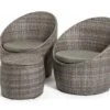 Habitat 2 Seater Wicker Garden Barrel Bistro Set - Grey 2 Habitat 2 Seater Wicker Garden Barrel Bistro Set - Grey -Habitat 9401088 R Z001A