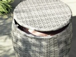 Habitat 2 Seater Wicker Garden Barrel Bistro Set - Grey -Habitat 9401088 R Z004C