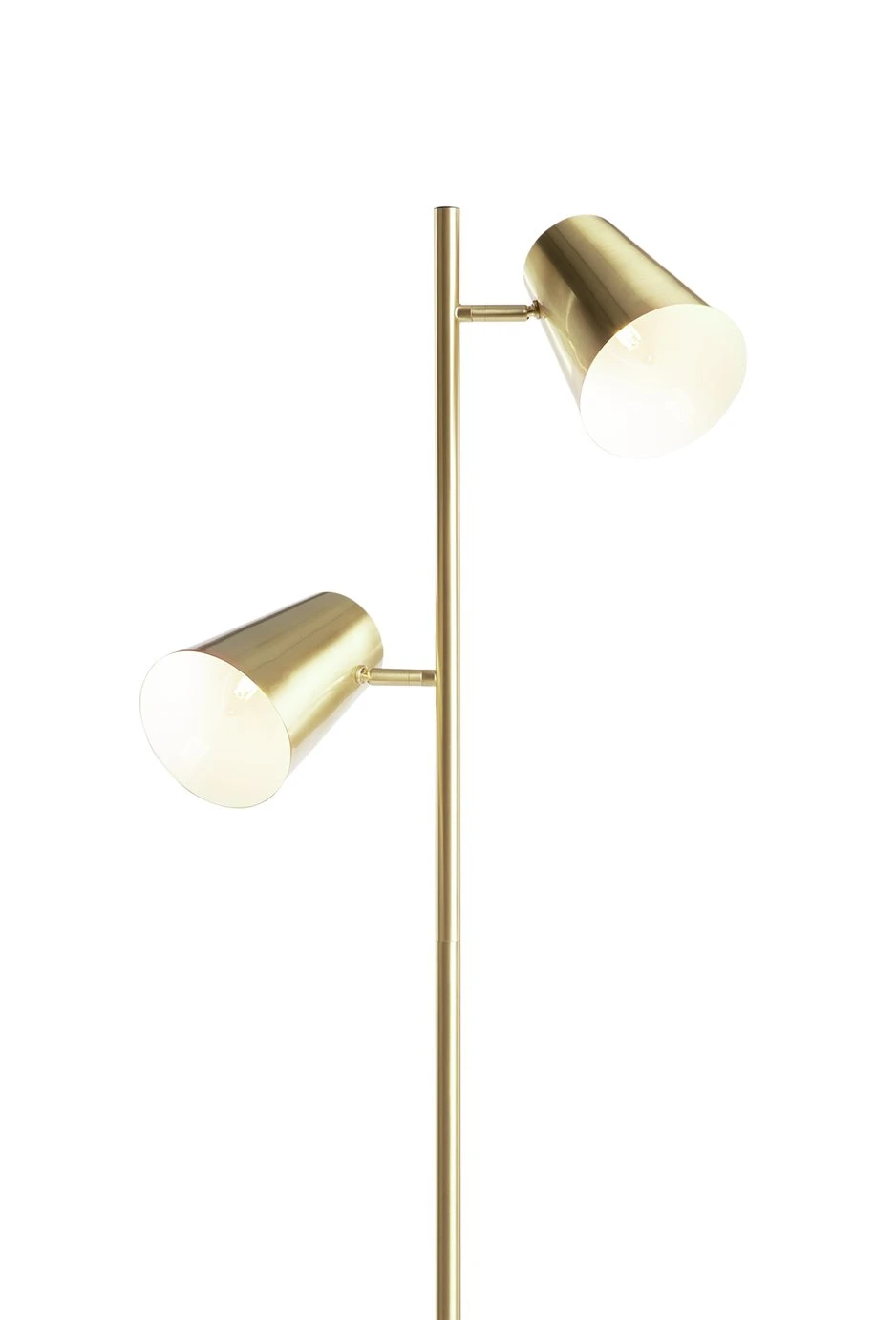 Habitat Iras Brass 2 Light Floor Lamp - Gold 9 Habitat Iras Brass 2 Light Floor Lamp - Gold - Image 7