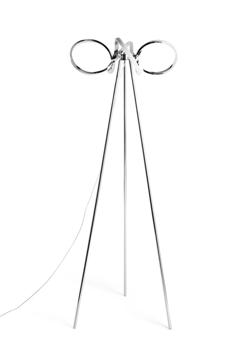 Habitat Spiral LED Tripod Floor Lamp - Chrome 3 Habitat Spiral LED Tripod Floor Lamp - Chrome