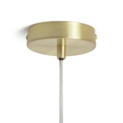 Habitat Lockie Brushed Brass Pendant Ceiling Light - Gold -Habitat 9406179 R Z003A