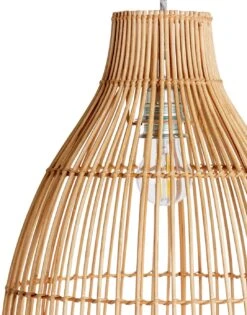 Habitat Camillo Rattan Midi Pendant Shade - Natural -Habitat 9406186 R Z002A