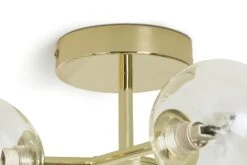 Habitat Molecular 6 Light Metal Flush Ceiling Light - Brass 11 Habitat Molecular 6 Light Metal Flush Ceiling Light - Brass -Habitat 9409406 R Z003A