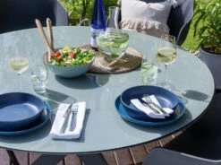 Habitat Aegaen 6 Seater Metal Patio Set - Grey -Habitat 9417515 R Z003C