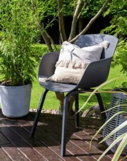 Habitat Aegaen 6 Seater Metal Patio Set - Grey -Habitat 9417515 R Z004C