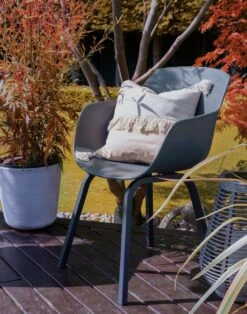 Habitat Aegaen 6 Seater Metal Patio Set - Grey -Habitat 9417515 R Z017C