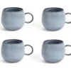 Habitat Evora Set Of 4 Stoneware Mugs - Blue 2 Habitat Evora Set Of 4 Stoneware Mugs - Blue -Habitat 9421745 R Z001A