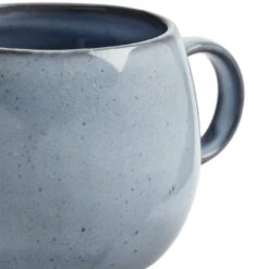 Habitat Evora Set Of 4 Stoneware Mugs - Blue 8 Habitat Evora Set Of 4 Stoneware Mugs - Blue -Habitat 9421745 R Z003A