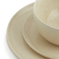 Habitat Evora 12 Piece Stoneware Dinner Set - Natural 13 Habitat Evora 12 Piece Stoneware Dinner Set - Natural -Habitat 9424261 R Z005A
