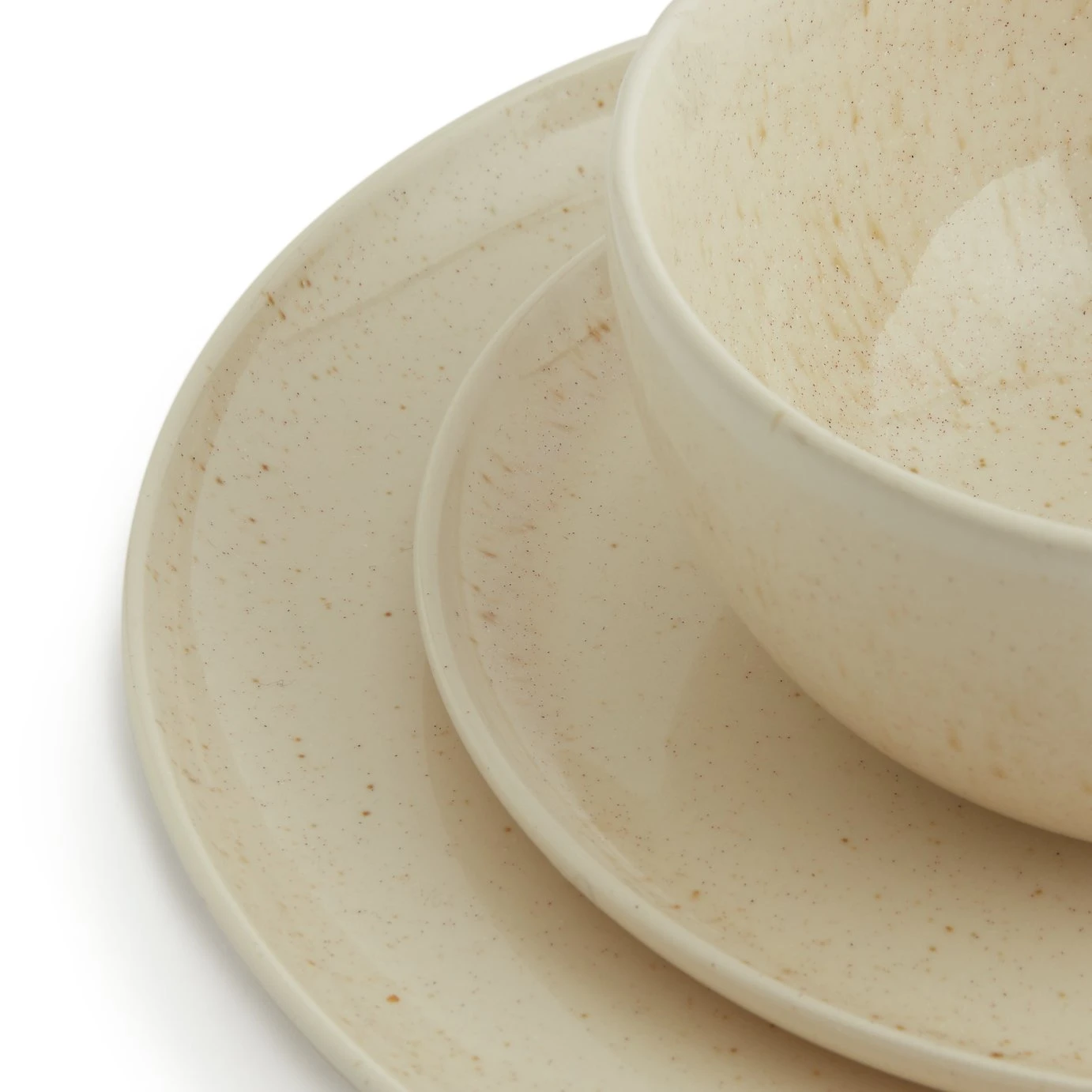 Habitat Evora 12 Piece Stoneware Dinner Set - Natural 8 Habitat Evora 12 Piece Stoneware Dinner Set - Natural - Image 6