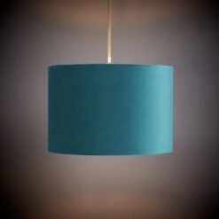 Habitat 30cm Velvet Shade - Teal -Habitat 9425181 R Z002C