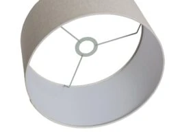 Habitat 35cm Linen Drum Shade - Oatmeal 10 Habitat 35cm Linen Drum Shade - Oatmeal -Habitat 9425617 R Z003A