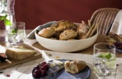 Habitat Evora Stoneware Serving Bowl - Naturals -Habitat 9432019 R Z001C