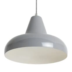 Habitat Aerial Spun Aluminium Pendant Light - Grey 9 Habitat Aerial Spun Aluminium Pendant Light - Grey -Habitat 9455209 R Z002A