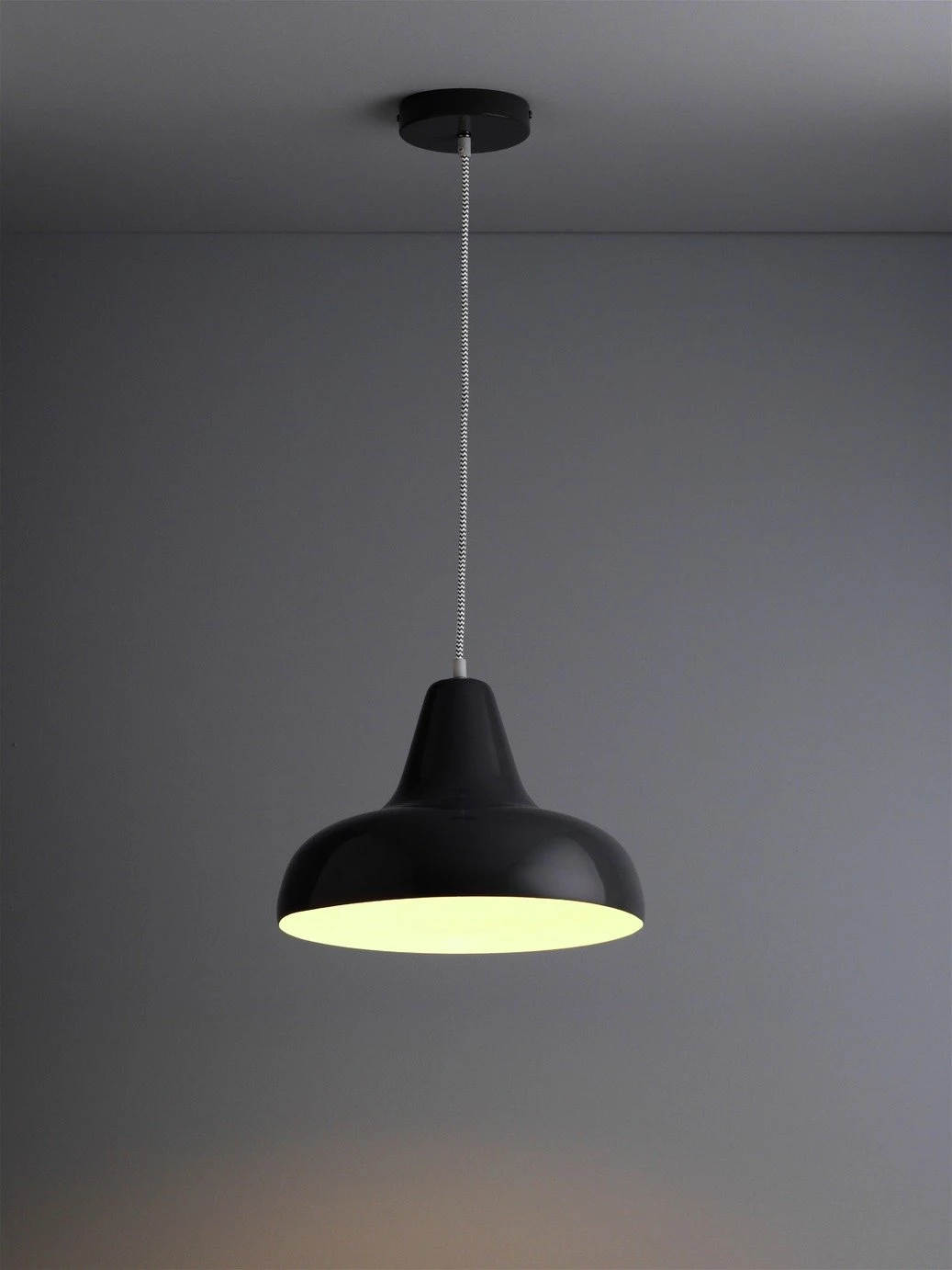 Habitat Aerial Spun Aluminium Pendant Light - Grey 7 Habitat Aerial Spun Aluminium Pendant Light - Grey - Image 5