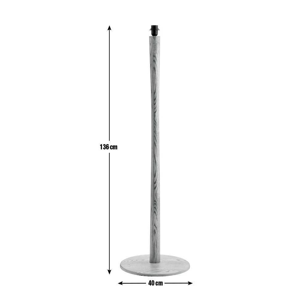 Habitat Pole Floor Lamp Base Only - Oak 4 Habitat Pole Floor Lamp Base Only - Oak - Image 2
