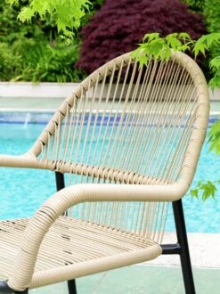 Habitat Java 2 Seater Metal Garden Bistro Set - Natural 20 Habitat Java 2 Seater Metal Garden Bistro Set - Natural -Habitat 9463583 R Z005C