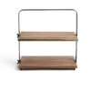 Habitat Industrial Two Tier Wooden Serving Platter -Habitat 9474857 R Z001A