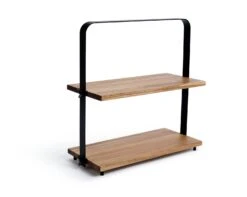 Habitat Industrial Two Tier Wooden Serving Platter 11 Habitat Industrial Two Tier Wooden Serving Platter -Habitat 9474857 R Z003A